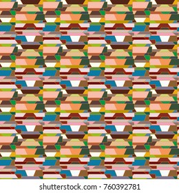 Abstract color seamless pattern for new background.