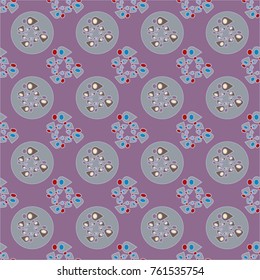 Abstract color seamless pattern for new background.