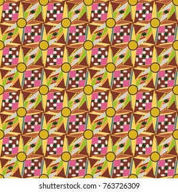 Abstract color seamless pattern for new background.