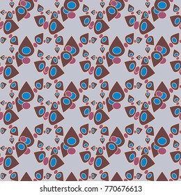 Abstract color seamless pattern for new background.