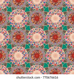Abstract color seamless pattern for new background.
