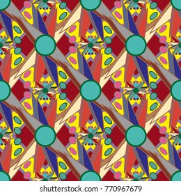 Abstract color seamless pattern for new background.