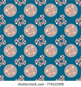 Abstract color seamless pattern for new background.