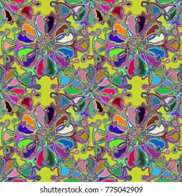 Abstract color seamless pattern for new background.