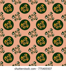Abstract color seamless pattern for new background.