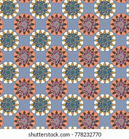 Abstract color seamless pattern for new background.