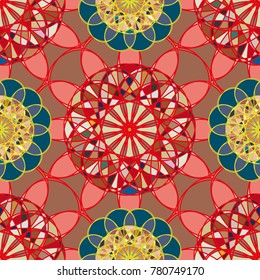 Abstract color seamless pattern for new background.