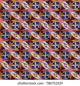 Abstract color seamless pattern for new background.