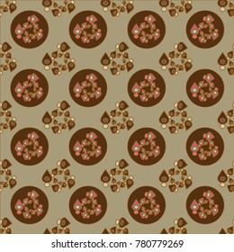 Abstract color seamless pattern for new background.