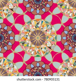 Abstract color seamless pattern for new background.