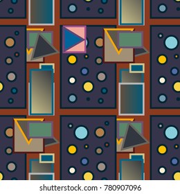 Abstract color seamless pattern for new background.