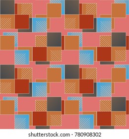 Abstract color seamless pattern for new background.