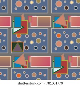 Abstract color seamless pattern for new background.