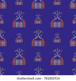 Abstract color seamless pattern for new background.