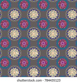 Abstract color seamless pattern for new background.