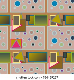Abstract color seamless pattern for new background.