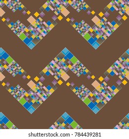 Abstract color seamless pattern for new background.