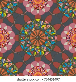 Abstract color seamless pattern for new background.