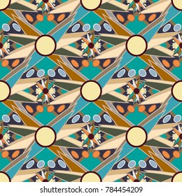 Abstract color seamless pattern for new background.