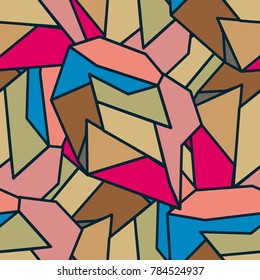 Abstract color seamless pattern for new background.