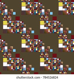 Abstract color seamless pattern for new background.