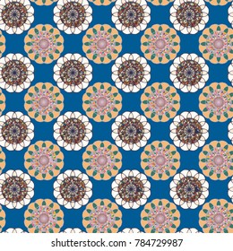 Abstract color seamless pattern for new background.