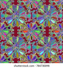 Abstract color seamless pattern for new background.