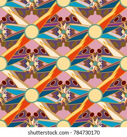 Abstract color seamless pattern for new background.