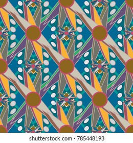 Abstract color seamless pattern for new background.