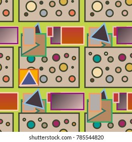 Abstract color seamless pattern for new background.