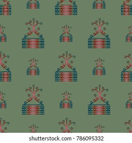 Abstract color seamless pattern for new background.