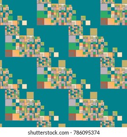 Abstract color seamless pattern for new background.