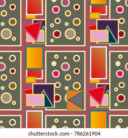 Abstract color seamless pattern for new background.