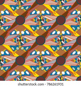 Abstract color seamless pattern for new background.