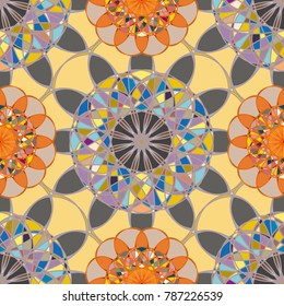 Abstract color seamless pattern for new background.