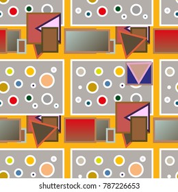 Abstract color seamless pattern for new background.