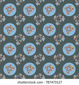 Abstract color seamless pattern for new background.