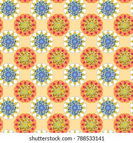 Abstract color seamless pattern for new background.