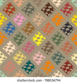 Abstract color seamless pattern for new background.