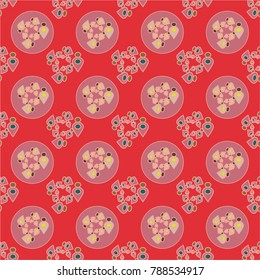 Abstract color seamless pattern for new background.