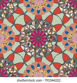 Abstract color seamless pattern for new background.