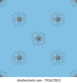Abstract color seamless pattern for new background.