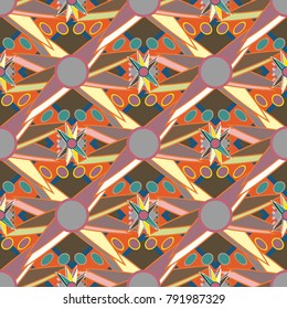 Abstract color seamless pattern for new background.