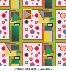 Abstract color seamless pattern for new background.
