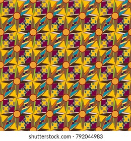 Abstract color seamless pattern for new background.