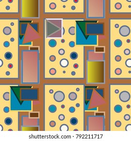 Abstract color seamless pattern for new background.