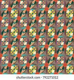 Abstract color seamless pattern for new background.