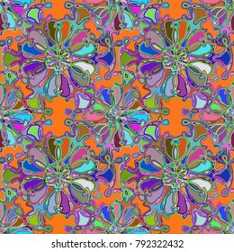 Abstract color seamless pattern for new background.