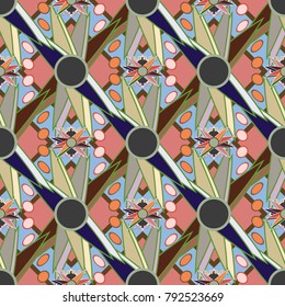 Abstract color seamless pattern for new background.