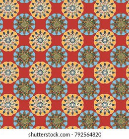 Abstract color seamless pattern for new background.